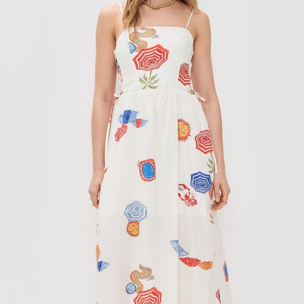 NWT $193  Dress To Sun Print Maxi Dress Size XS